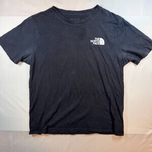The North Face Womens Short Sleeve T Shirt Logo Black Size Large Casual